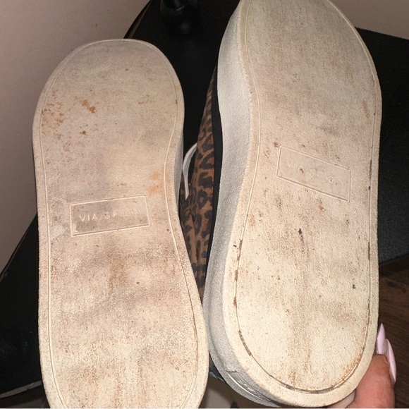 Via Spiga V-Mae leopard print Platform Sneakers size 9 - Picture 4 of 5